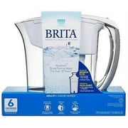 Brita 6-Cup Amalfi Pitcher up to 40 gallons of water White