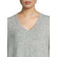 thumbnail image 5 of Dreamers by Debut Women’s Oversized V-Neck Sweater with Long Sleeves, Midweight, Sizes XS-XL, 5 of 5
