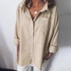 thumbnail image 1 of ICHUANYI Liquidación Blusa casual de manga larga para mujer Tops sueltos Camisa Tops ICHUANYI WER202308253395, 1 of 6