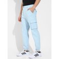 thumbnail image 3 of Light Blue Cuffed Hem Cargo Trouser, 3 of 7