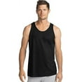 thumbnail image 2 of Hanes Mens Size Medium (38-40) 6-Pack Ring Spun Cotton Tagless Tank, Black/Heather Grey, 2 of 4