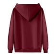 thumbnail image 4 of Oversized Hoodie Sweatshirt for Women Casual Loose Fit Long Sleeve Solid Color Pullover Hooded Tops, 4 of 6