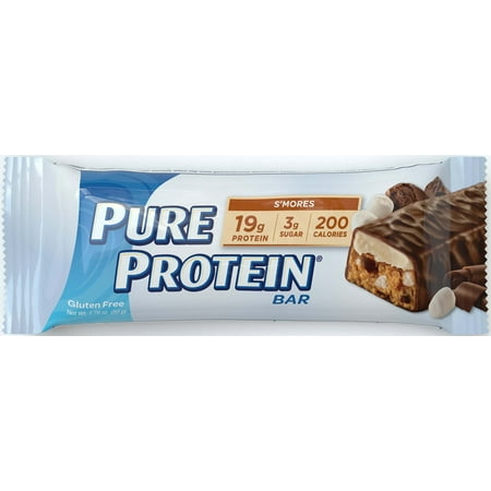 Pure Protein Bars, Healthy Low Carb Snacks, S'mores, 1.76 oz, 6