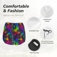 thumbnail image 6 of Picia Bright Universe Pattern Women's 2 in 1 Athletic Running Shorts High Waisted Workout Casual Gym Sweat Shorts with Comfy Liner Zipper Pockets-XX-Large, 6 of 9