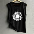 thumbnail image 3 of Ichuanyi Womens Tops, Summer Women's Fashion Casual Loose Sunflower Series Printed Sleeveless Tank Top, 3 of 4