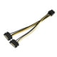 thumbnail image 2 of Cable SAT Ato PC E, Cable de alimentación SATA SAT Ato PC E dual de 15 pines Cable de alimentación SAT Ato PC E Artesanía superior, 2 of 6