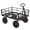Black, variant on 1200 LBS Heavy Duty Steel Garden Cart – 10" Pneumatic Tires – 180° Rotating Tow Handle – Utility Wagon for Yard Lawn Farm