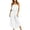 White, variant on Aayomet Bodysuit For Women Jumpsuit Women's Summer Casual Solid Color Strapless Top Flowy Wide Leg Long Jumpsuit,White M