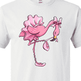 thumbnail image 4 of Inktastic Flamingo Ballerina in tutu and ballet toe shoes T-Shirt, 4 of 5