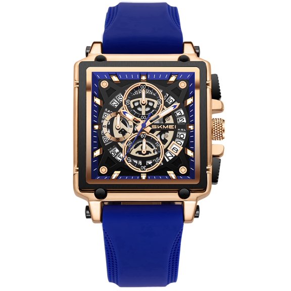 SKMEI Men Watches Chronograph Fashion Business Quartz Watch Luminous Waterproof Casual Wrist Watches Auto Date