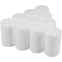 NIYANGLE 10Pcs White Foam Cylinders for Diy Decorations and Crafting Base Christmas Projects