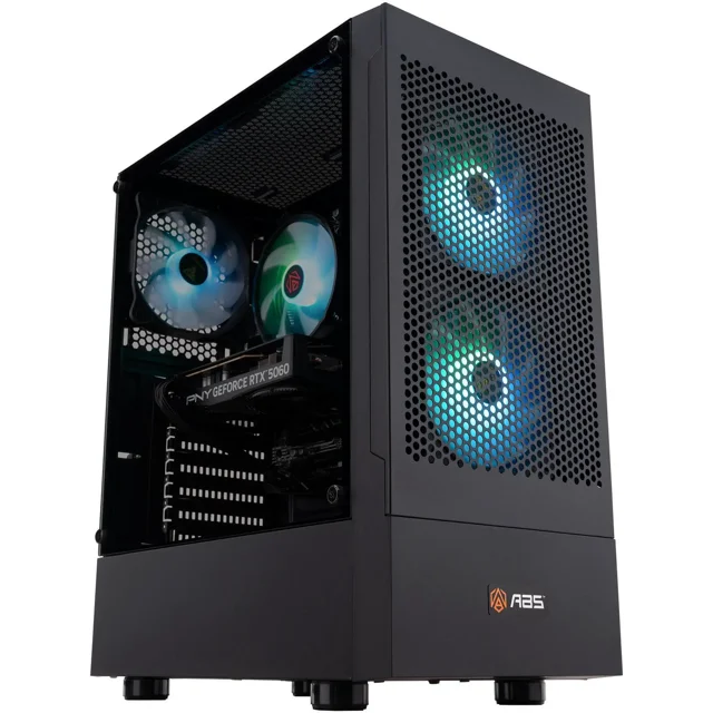 ABS Flavonius Aqua PC de Jeu - Windows 11 - Intel Core i5-14400F - GeForce RTX 5060 - DLSS 4 - Performance Alimentée par Ai - 32 Go DDR4 3200 - 1 To M.2 NVMe SSD - FA14400F5060