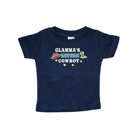 

Inktastic Glammas Little Cowboy with Cowboy Hat and Boots Gift Baby Boy T-Shirt