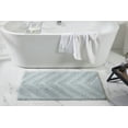 thumbnail image 3 of Better Trends 2 Piece Bathroom Rug Set 100% Cotton Extra Soft Tufted Bath Rug Water Absorbent Non-Slip Bath Mat Machine Washable (Blue) Hugo Collection, 3 of 6