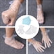 thumbnail image 3 of 200pcs Cubierta de plástico para pies Guantes únicos Cubierta de pies Guantes portátiles con adhesivo, 3 of 4