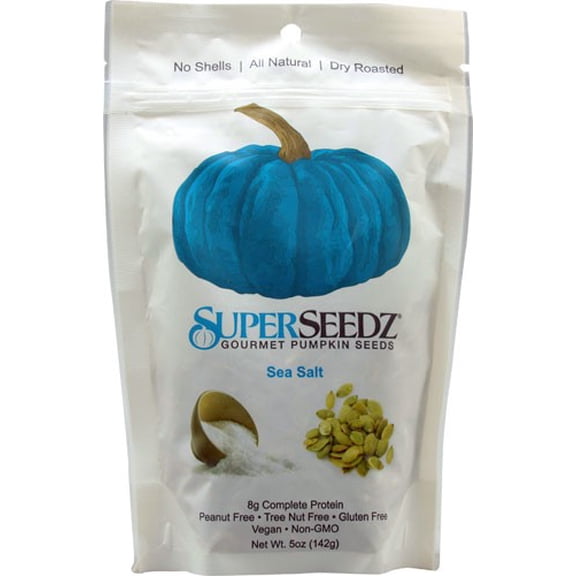 Superseedz No Shell Pumpkin Seeds, Sea Salt, 5 oz