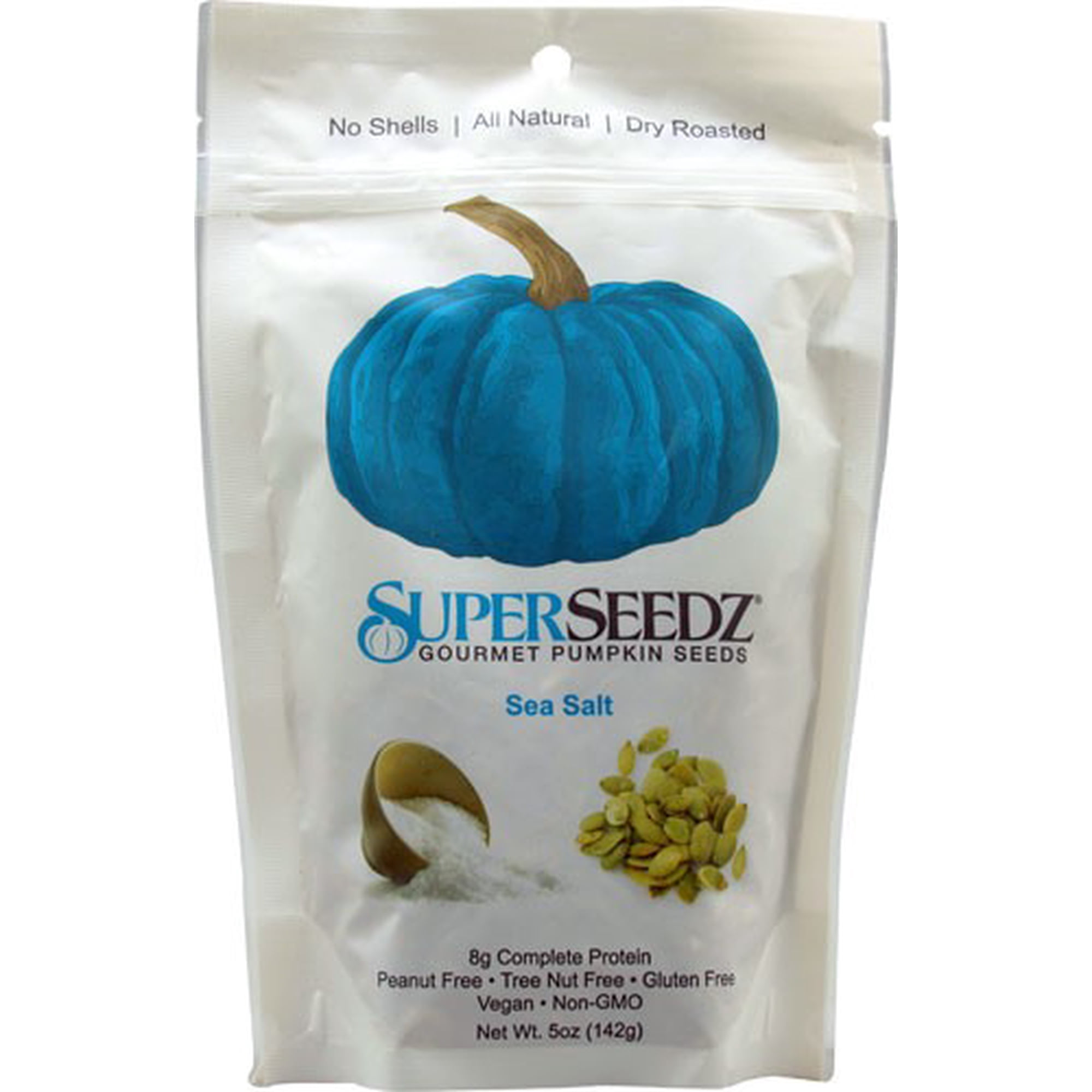 Superseedz No Shell Pumpkin Seeds  Sea Salt  5 oz