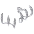 thumbnail image 1 of Aretes de Dama Curve01 1Pza Plata metal zirconia VenDepot, 1 of 2