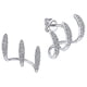 thumbnail image 1 of Aretes de Dama Curve01 1Pza Plata metal zirconia VenDepot, 1 of 2