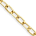 thumbnail image 2 of Auriga Fine Jewelry 14K Yellow Gold Polished 8.5mm Solid Oval Link 8.5 Inch Chain Bracelet for Women, 2 of 6