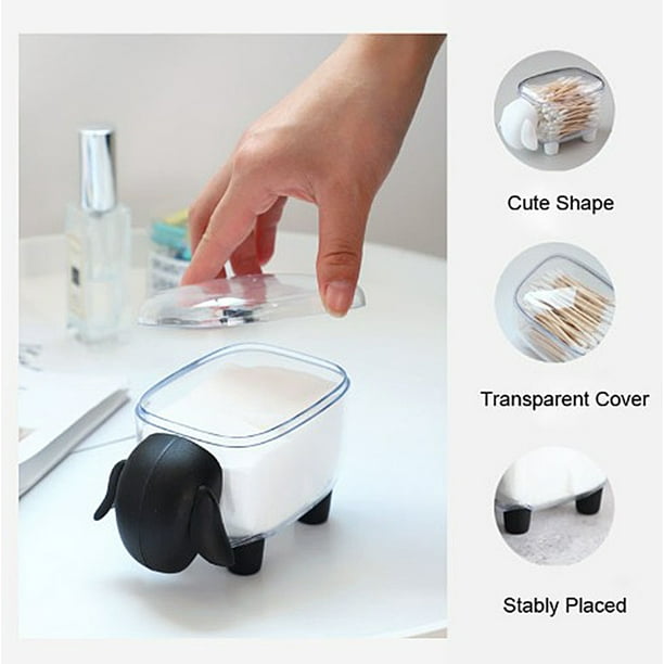 Boîte de rangement pour coton-tige Portable mini-coton-tige porte-boîte à  cure-dents
