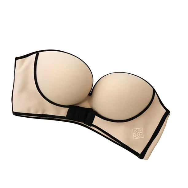 Invisible Gathering Bras For Women Bralette Adhesive Strapless
