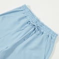 thumbnail image 5 of HOOMEUMY Men's Shorts Classic Summer Leisure Fashion Comfy Outdoor Solid Color Drawstring Elastic Waist Shorts Beach Shorts (Light Blue,XXXL), 5 of 7
