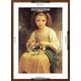 thumbnail image 5 of Art.com A Young Girl Braids a Garland Crown of Flowers Art Print by William Adolphe Bouguereau, Brown Frame Wall Art, 21" x 29", 5 of 5