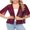 Wine Red, variant on Women's Casual Lace Cardigan Summer Lightweight Crochet Floral Short Sleeve Shrugs Mesh Sheer Bolero Cover Up