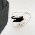 thumbnail image 2 of Sacs Pochette pour Femmes Mode Sac de Voyage Transparent PVC+Pu Pochette Sac à Main (Blanc P), 2 of 10