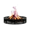 thumbnail image 2 of 48" Smokeless Fire Pit Ring, Heavy Duty Metal Fire Ring for DIY Outdoor Fire Pits, Above or In-Ground Use for Patio Backyard, Black-b, 2 of 8
