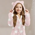 thumbnail image 4 of Pyjama une-Pièce à Capuche à Manches Longues pour Filles, Pyjama d'Hiver Décontracté et Chaud, 4 of 5