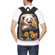 thumbnail image 4 of Balery Elegant Cute Panda Sunflower Mochila para hombre y mujer - Tela Oxford 600D resistente - Gran capacidad, resistente al agua, ideal para la escuela, viajes y senderismo, 4 of 6