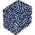 thumbnail image 3 of Coolnut Abstract Navy Geometric Washcloths, 2 PCS 12 X 12 Inches Cotton Wash Cloths, Highly Absorbent and Soft Face Towels for Bathroom,Gym,Hotel and Spa, 3 of 7