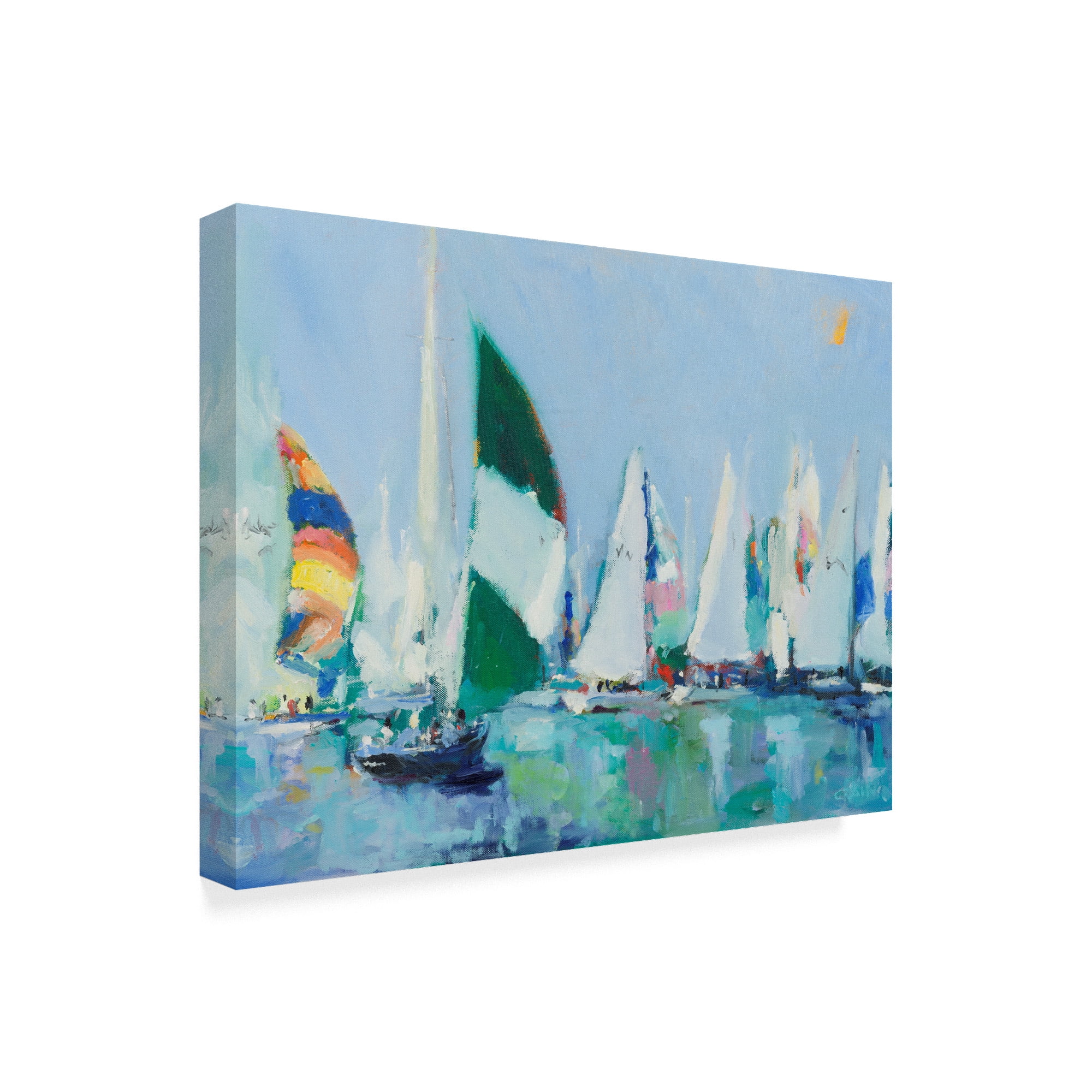 Trademark Fine Art 'Parking Lot' Canvas Art by Curt Crain