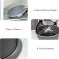 thumbnail image 4 of Collapsible Better Breader Shaker Bowl, No-Leak Mess-Free Batter Breading Station for Chicken, Fish,Onion Rings& Vegetables–Perfect Fried Food Coating Tool with Lid, Dishwasher Safe(Gray), 4 of 7