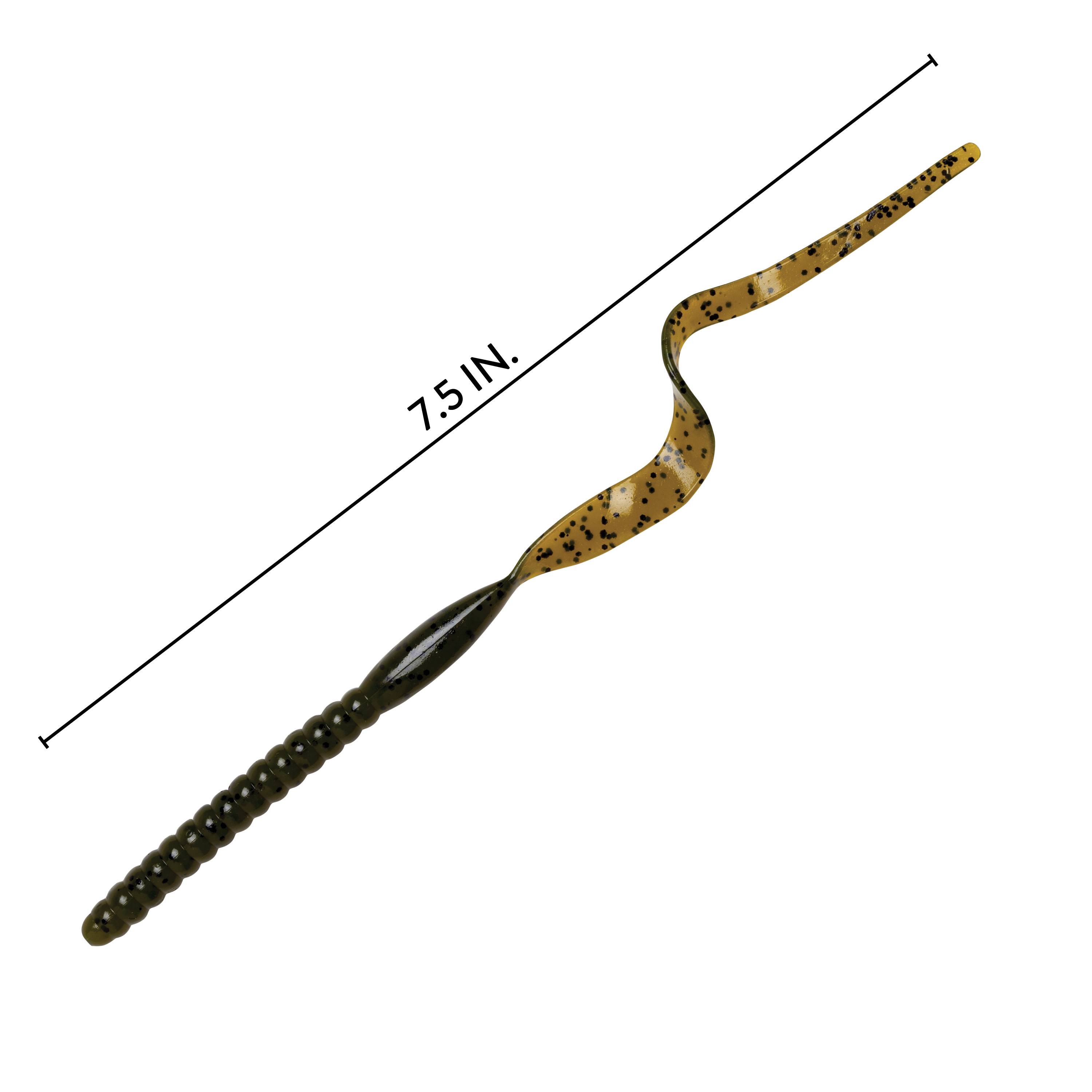 YUM Ribbontail Soft Plastic Watermelon Seed 7 1/2"