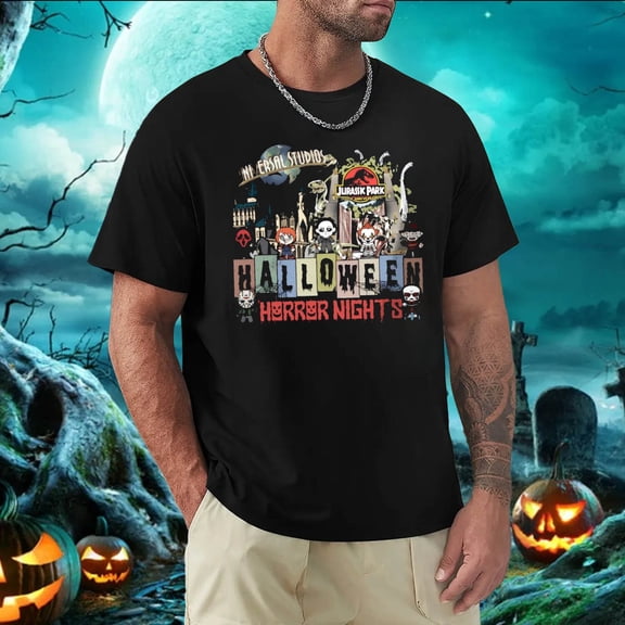 Universal Studios Halloween Shirt - Retro Scary Characters Delight T-Shirt S-5XL