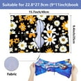 thumbnail image 2 of 1 pc Polyester Book Covers Elastic Notebook Wraps Rectangle April Daisy 400x250mm, 2 of 6