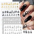 thumbnail image 1 of Calcomanías de arte de uñas con llamas para mujeres Calcomanías de uñas con llamas No tóxicas Autoadhesivas Decoración de uñas para manicura, 1 of 10