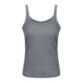 thumbnail image 2 of JustVH Women's Sleeveless Solid Round Neck Racerback Daily Basic Tops, 2 of 3