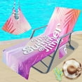 thumbnail image 4 of Beach Chair Cover with Side Pockets Thick and Quick Dry Chaise Lounge Chair Towel Cover for Sun Lounger Pool Sunbathing Garden Beach Hotel No Sliding, 4 of 6