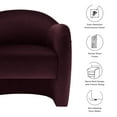 thumbnail image 4 of Accent Chair, Purple, Velvet, Living Room Lounge Cafe Lobby Hospitality Restaurant, Modern Contemporary, HB37547, 4 of 9