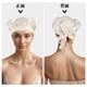 thumbnail image 2 of Bonete de cabello floral de seda sintética Unique Bargains con correas ajustables, gorro de dormir para mujeres, blanco, 2 of 6