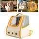 thumbnail image 3 of Mochila para gatos Ormromra bolsa de transporte naranja transparente, 3 of 8