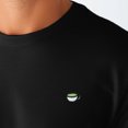 thumbnail image 5 of Dalix Lil Matcha Embroidered Cotton Tee Lightweight Jersey Mens in Black S Small, 5 of 5