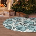 thumbnail image 6 of Lsque Flowers In Vintage Print Christmas Tree Skirt, Tree Skirt with Ties or Velcro, Perfect for Holiday Decorations, Halloween, and New Year-36", 6 of 7