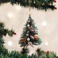 thumbnail image 1 of 5pc Christmas Tree Car Pendant Christmas Acrylic Decoration Decorations, 1 of 4
