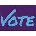 thumbnail image 2 of Vote Democratic T-Shirt Purple (M), 2 of 3