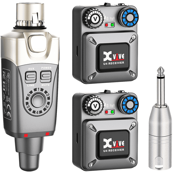 Xvive U4R2 in Ear Monitor Wireless System Set with 2 Receiver and 1 Transmitter